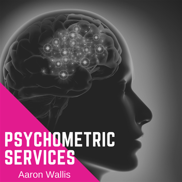 A graphic image displaying Aaron Wallis psychometric services
