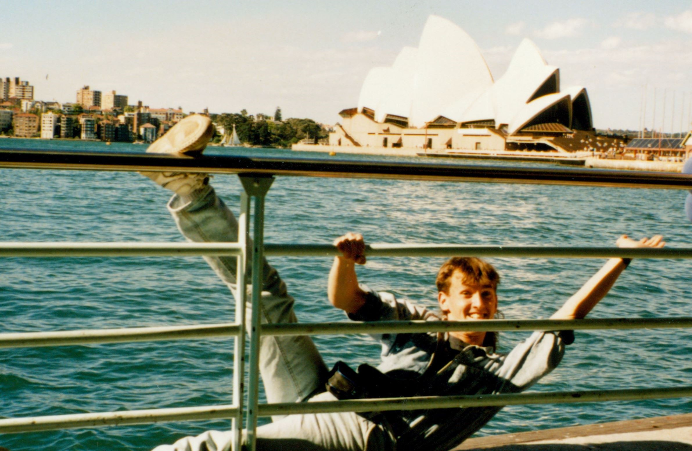 A photo of a young Rob Scott in Sydney, Aaron Wallis Sales Recruitment