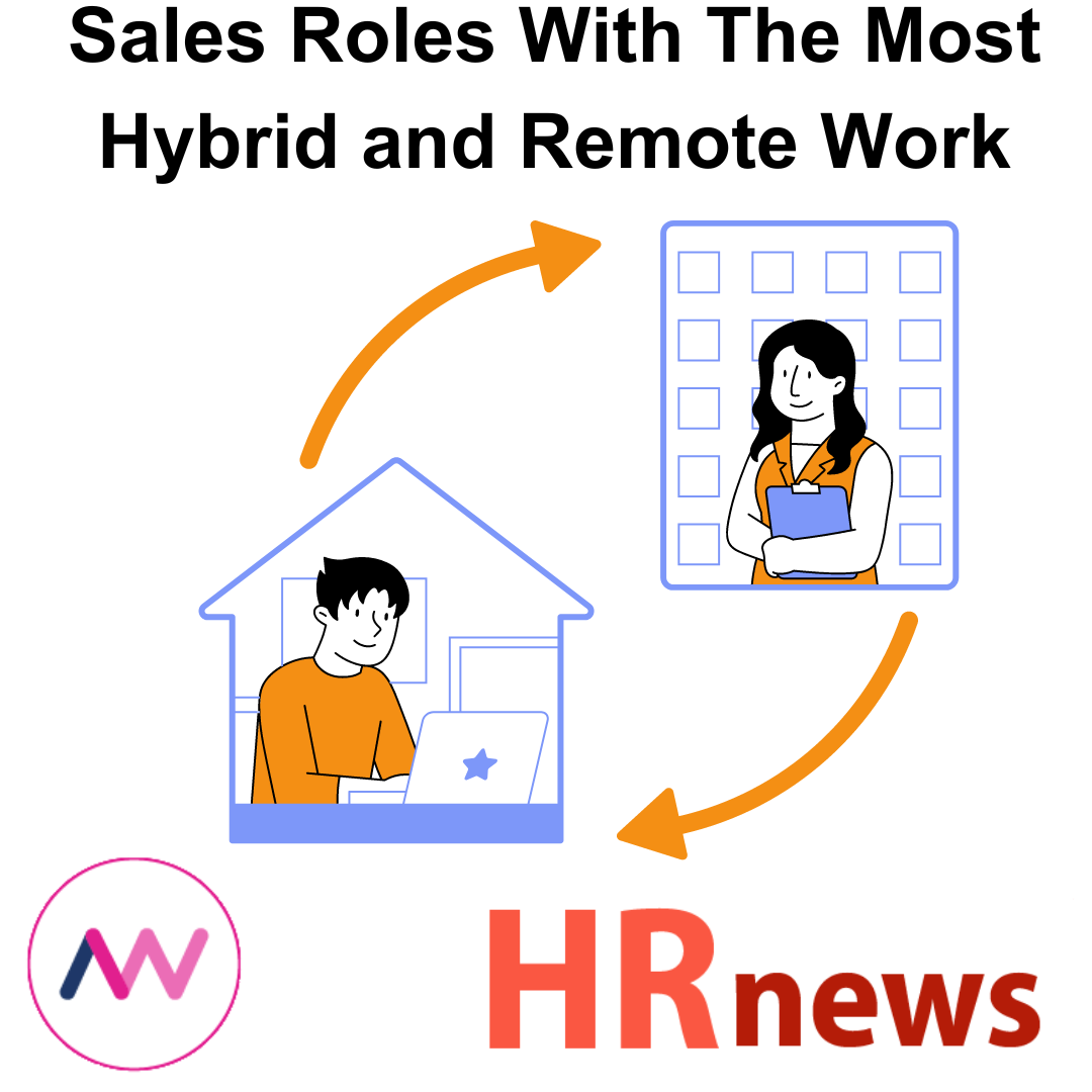 Graphic showing hybrid working
