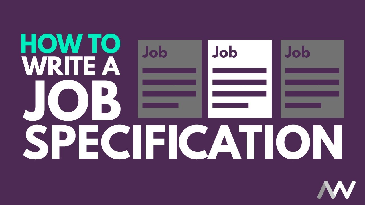 A thumbnail displaying how to write a job specification