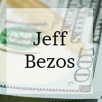 A graphic logo displaying Jeff Bezos
