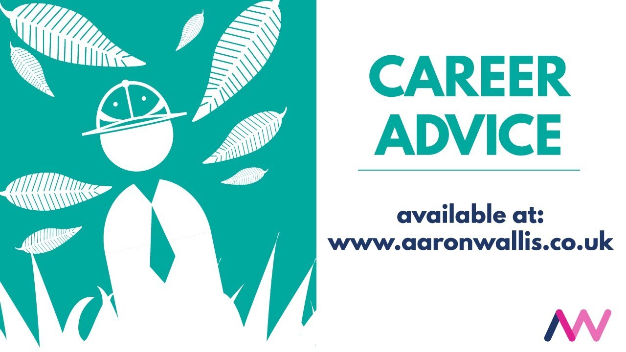 A graphic image displaying career advice available at Aaron Wallis Sales Recruitment