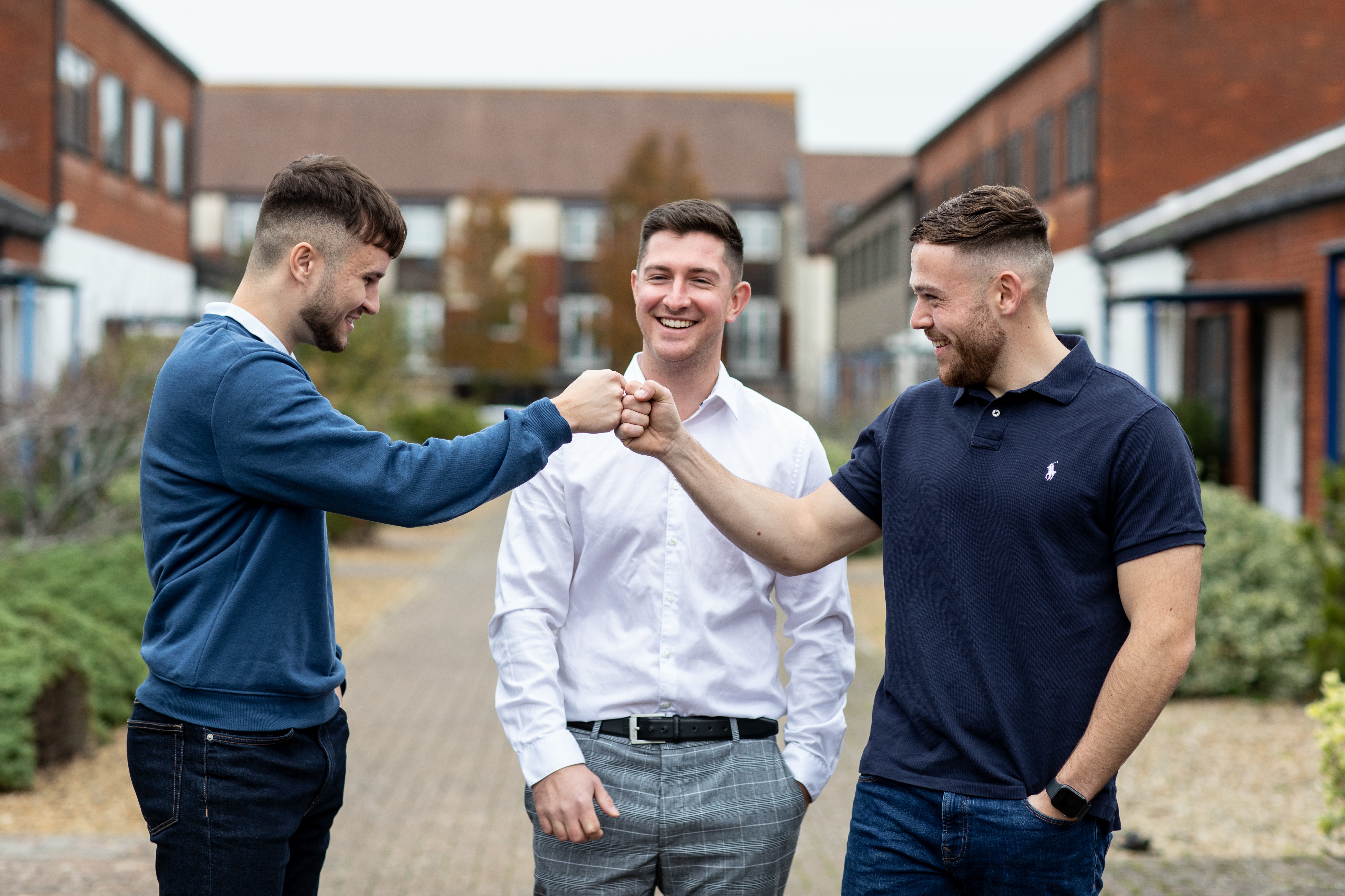 A photo of George, Sam and Tom, Aaron Wallis Sales Recruitment