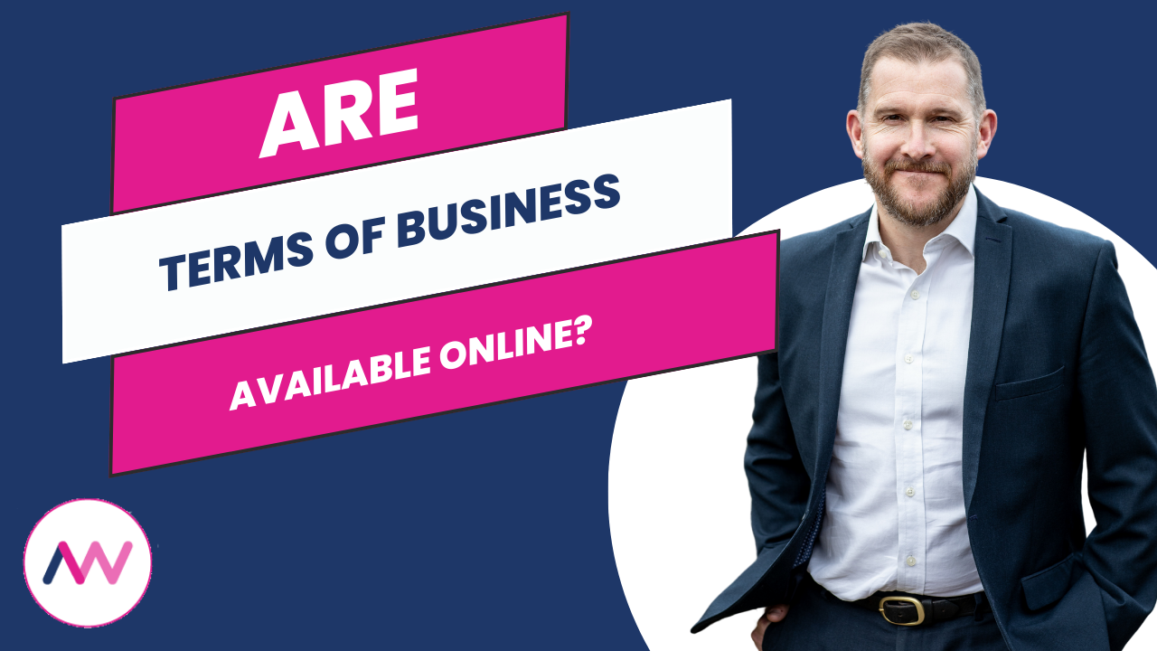 Thumbnail for whether Terms of Business are available online