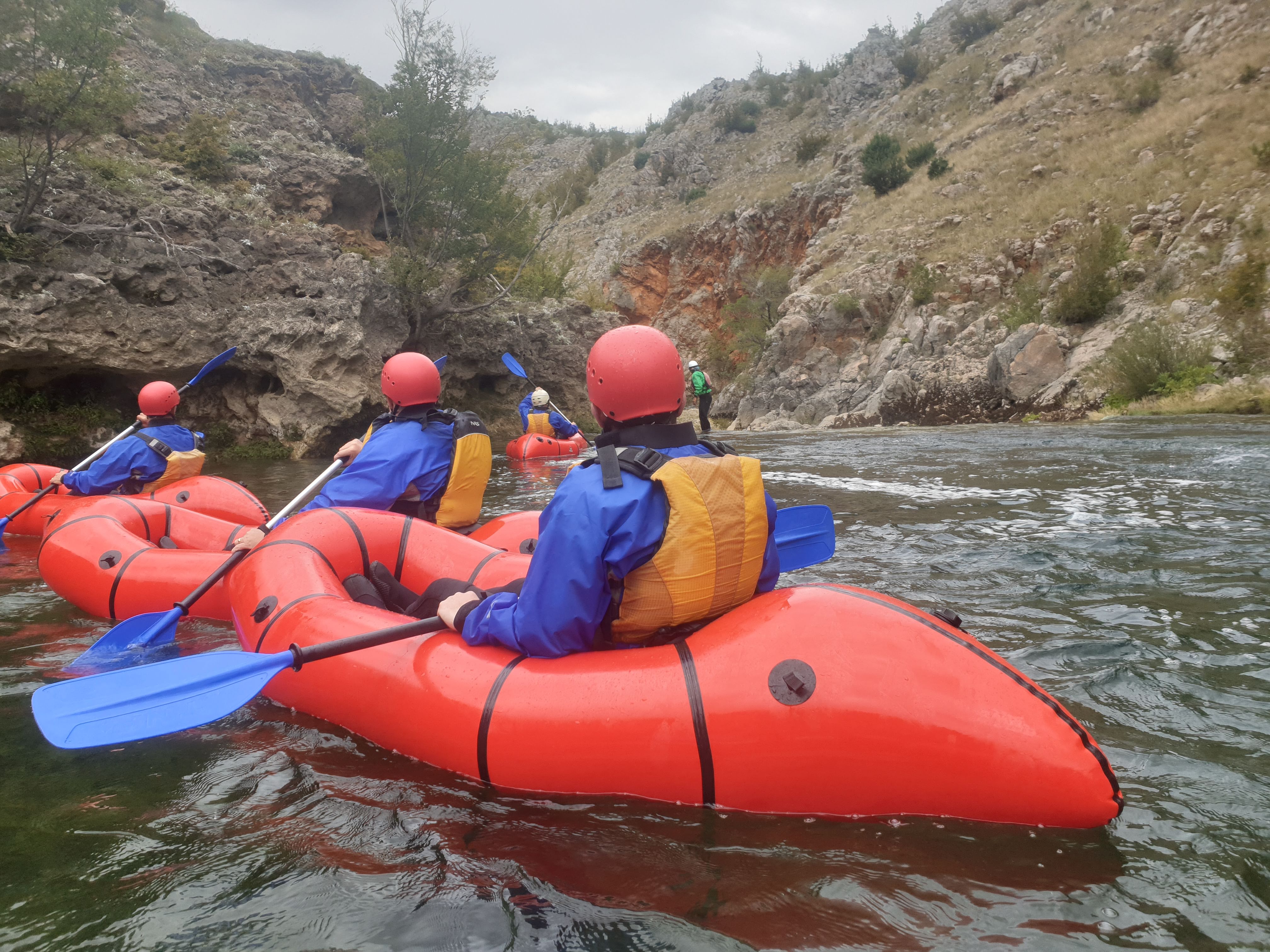 A photo of the Aaron Wallis team kayaking