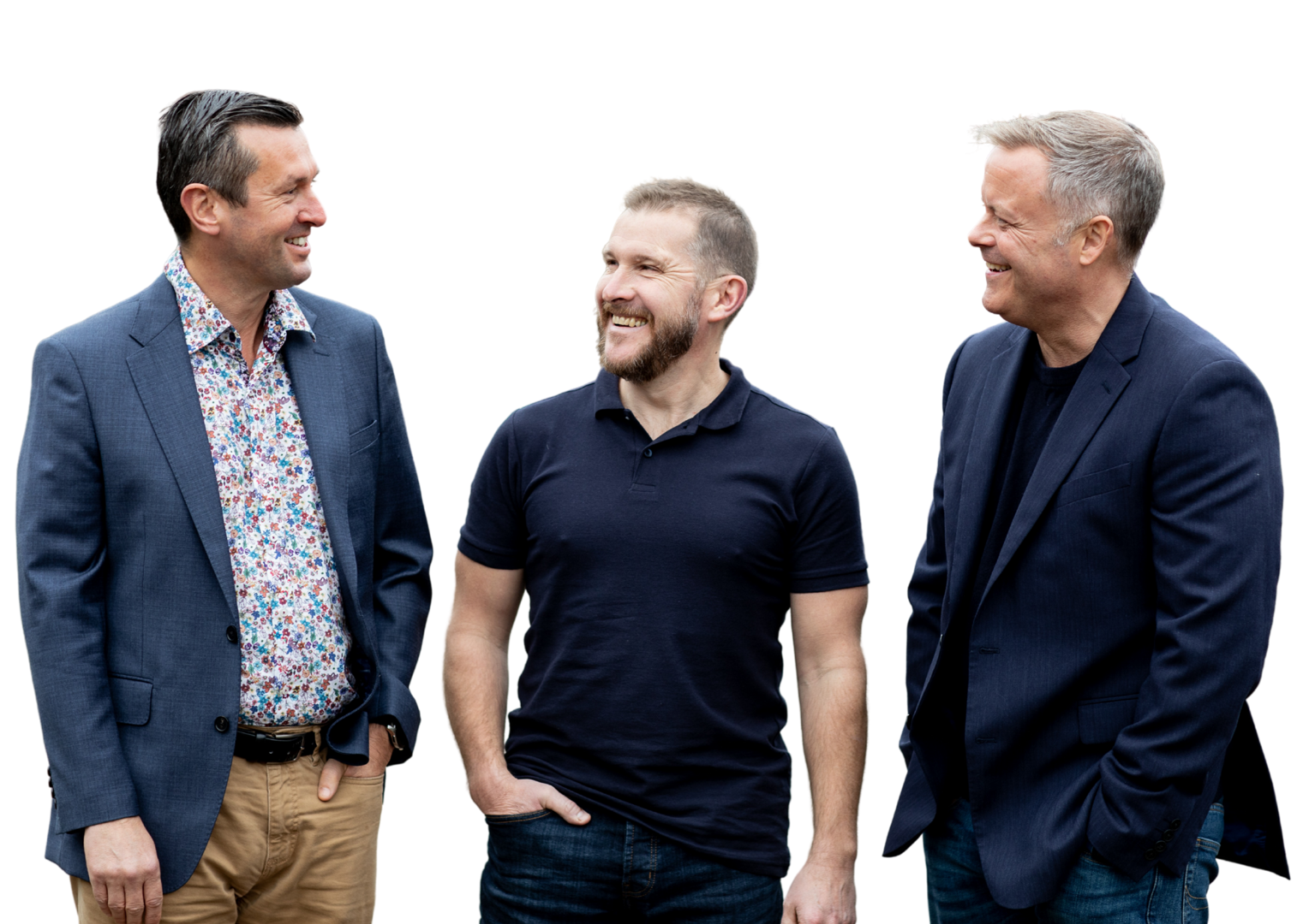 A photo of Rob, Darren and Simon, Aaron Wallis Sales Recruitment