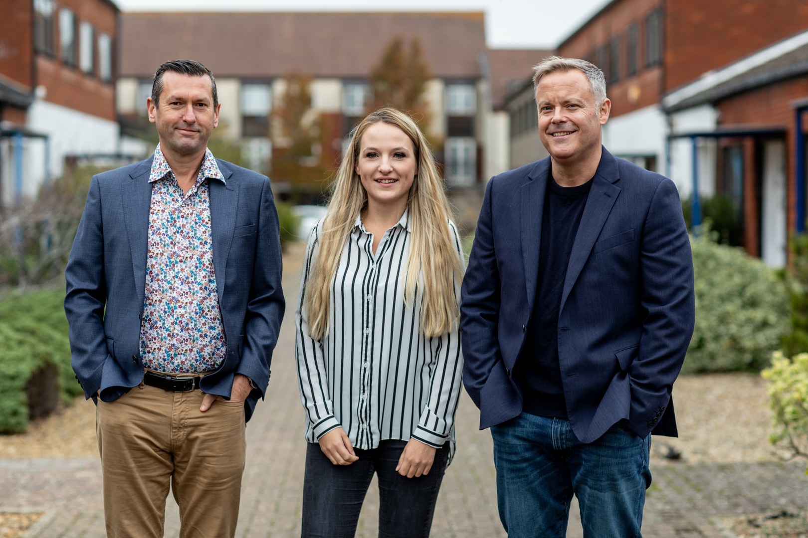 A photo of Rob, Darren and Sophie, Aaron Wallis Sales Recruitment
