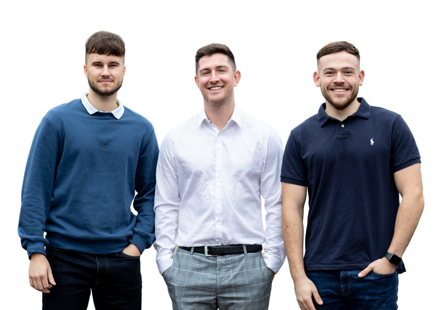 A photo of George, Sam and Tom, Aaron Wallis Sales Recruitment