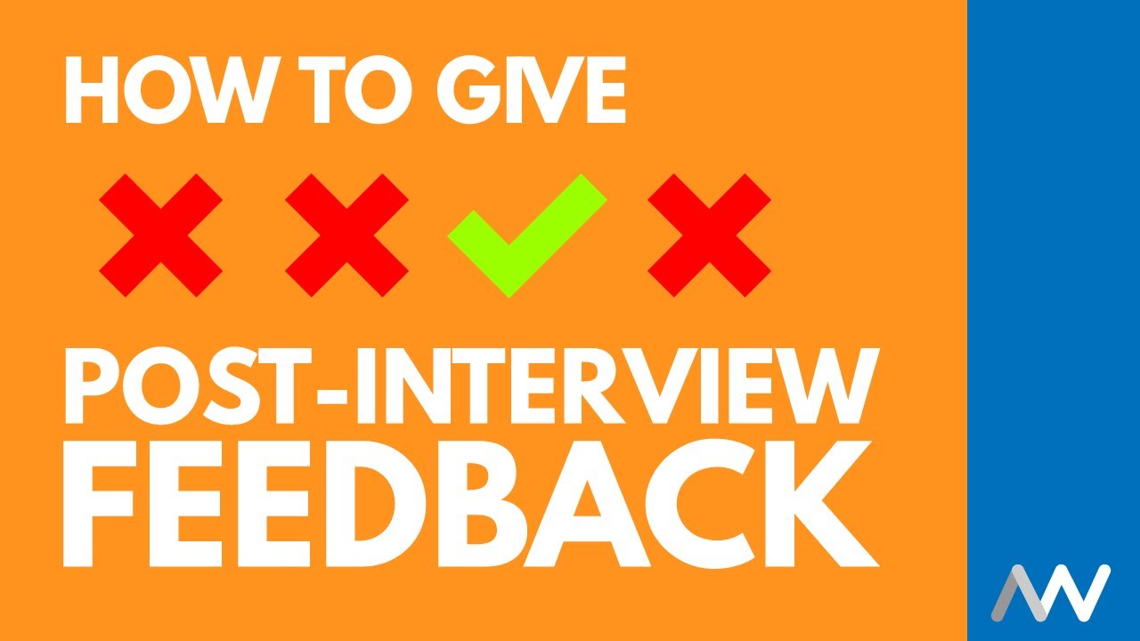 A thumbnail displaying how to give post-interview feedback