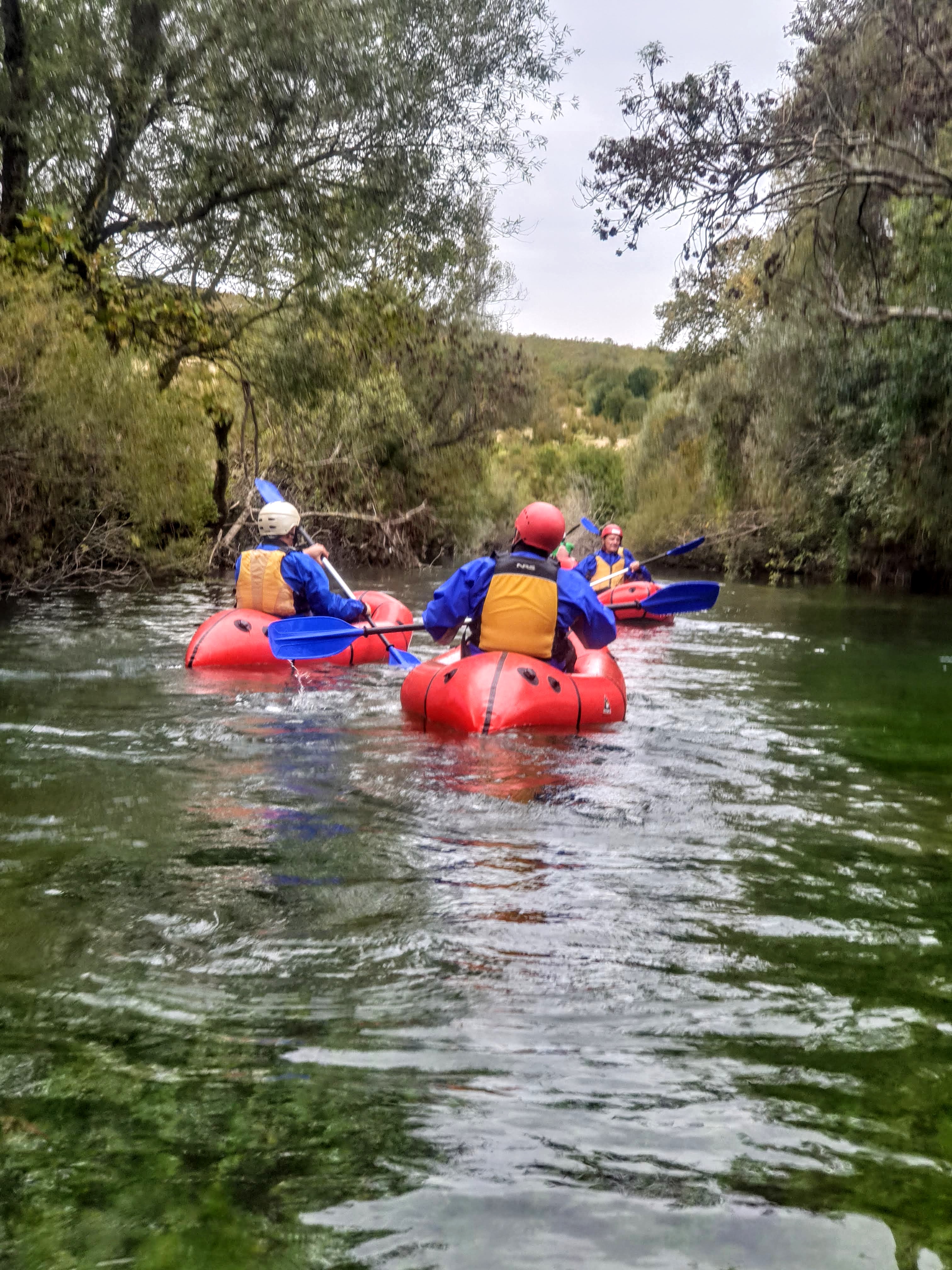 A photo of the Aaron Wallis team kayaking